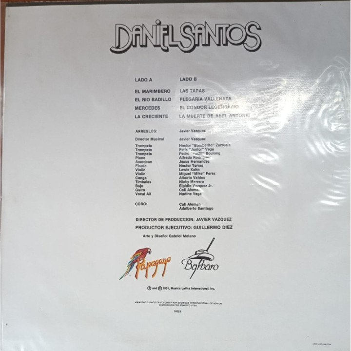 Daniel Santos - El Marimbero reverso