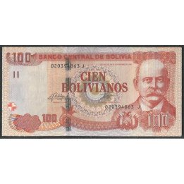 Bolivia 100 Bolivianos L 1986 (2015) Serie J P246(1)