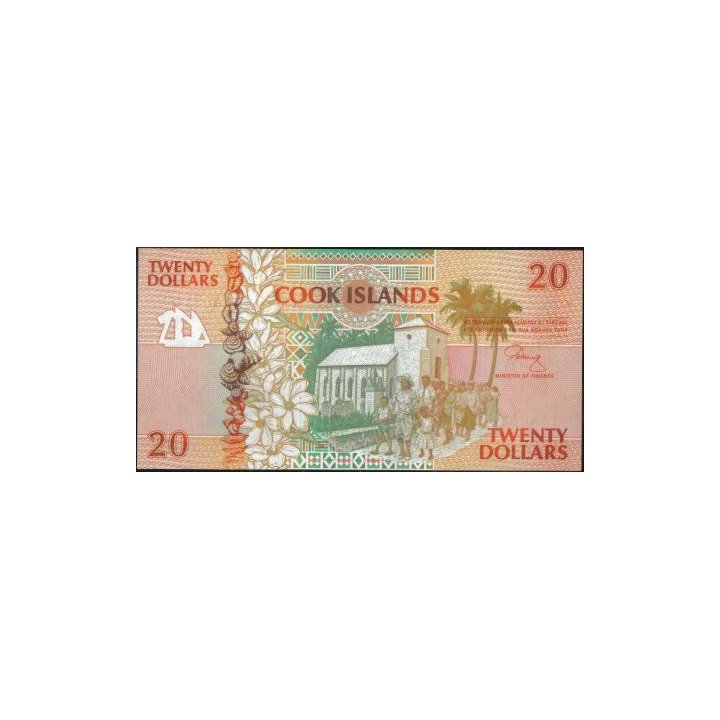 Islas Cook 20 Dollars ND1992 P9a