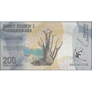 Madagascar, 200 Ariary ND2017 P98