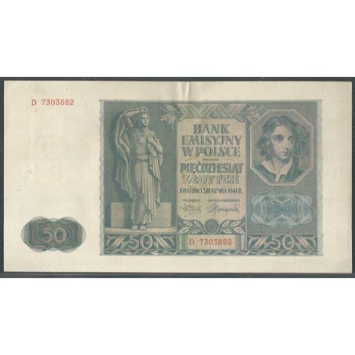 Polonia 50 Zlotych 1 Ago 1941 P102