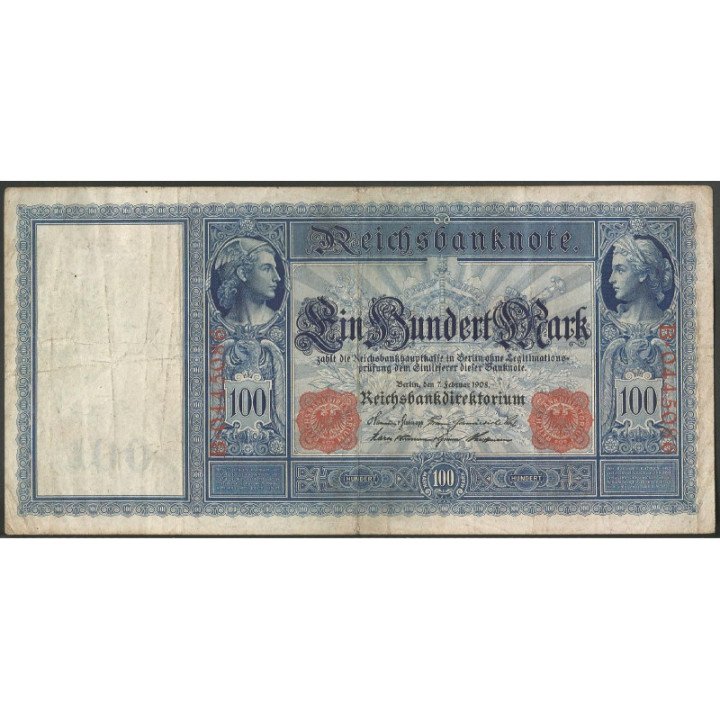 Alemania 100 Mark 7 Feb 1908 P35