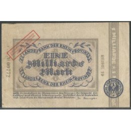 Alemania - Rhein 1 Millardo Mark 1 Abr 1924