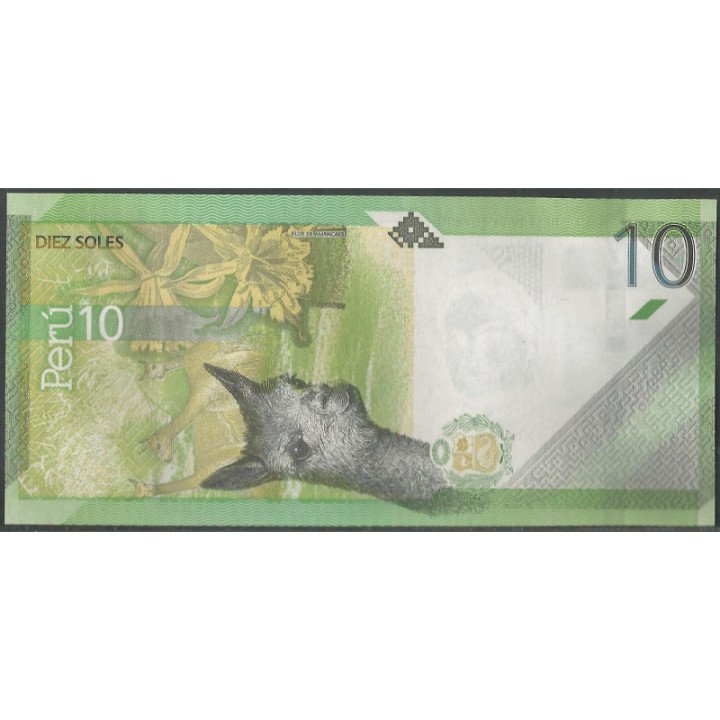 Peru 10 Soles 21 Mar 2019 P196a reverso