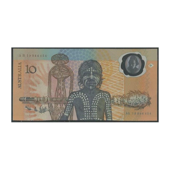 Australia 10 Dollars ND AB P49b reverso