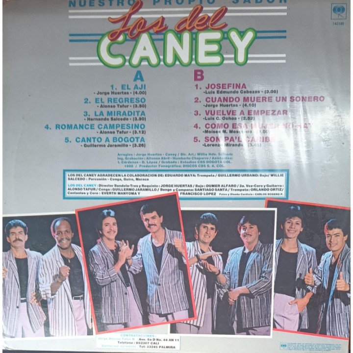 Los Del Caney - Nuestro Propio Sabor reverso