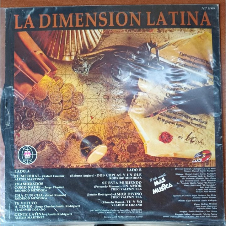 Dimension Latina - Los Dueños Del Caribe reverso