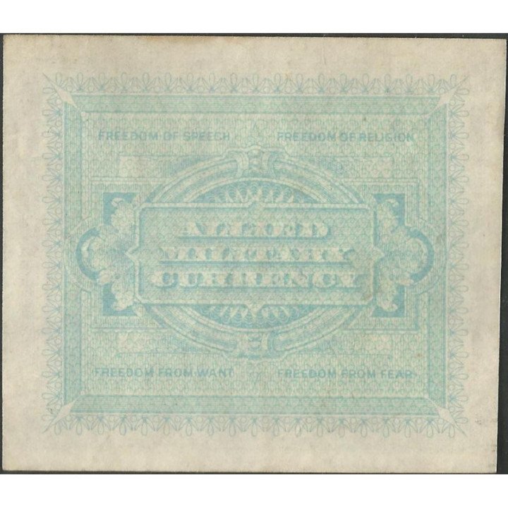 Italia 10 Liras 1943A PM13b reverso