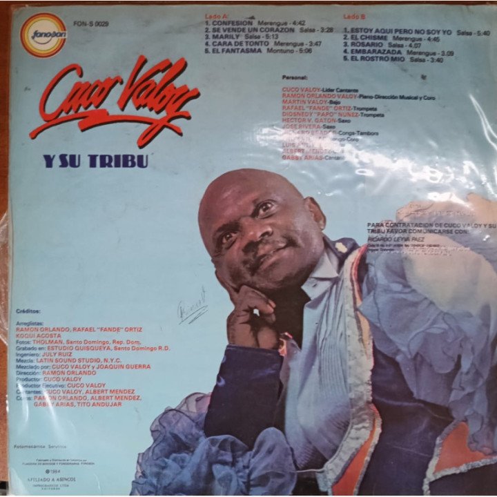 Cuco Valoy Y Tribu reverso