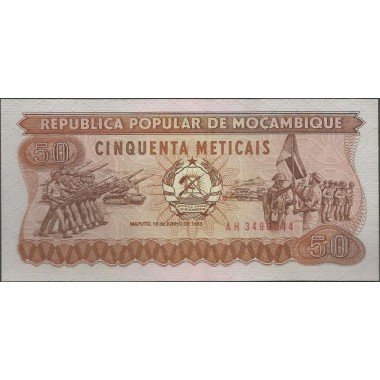 Mozambique, 50 Meticais 16 Jun 1983 P129a