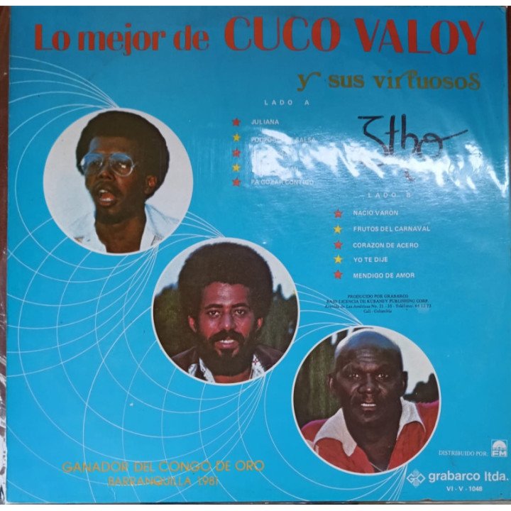 Cuco Valoy Y Los Virtuosos - Lo Mejor de Cuco Valoy reverso