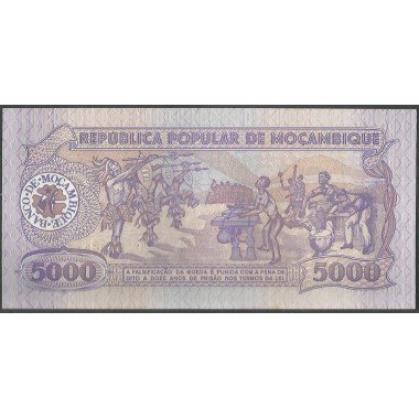 Mozambique 5.000 Meticais 3 Feb 1989 P133b