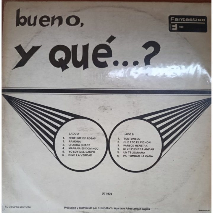 Cortijo Y Su Combo & Ismael Rivera -... Y Que? reverso