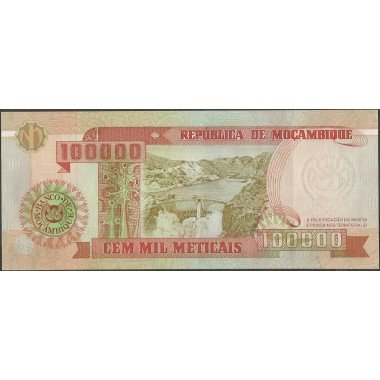 Mozambique, 100.000 Meticais 16 Jun 1993 P139