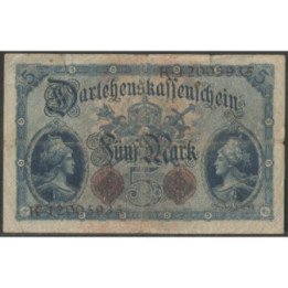 Alemania 5 Mark 5 Ago 1914 8 dig. P47b