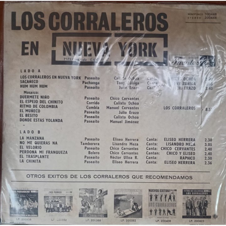 Los Corralejos de Majagual - En Nueva York reverso