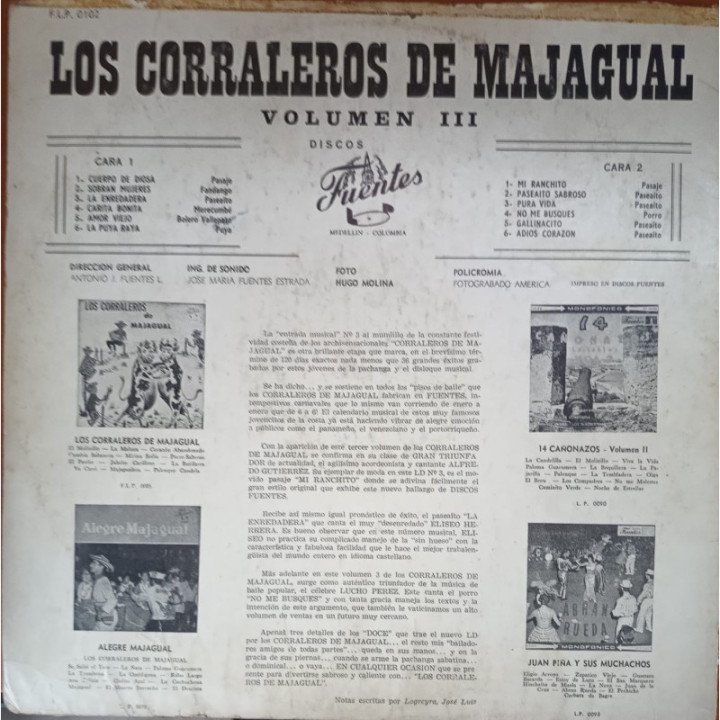 Los Corralejos de Majagual - Volumen III reverso