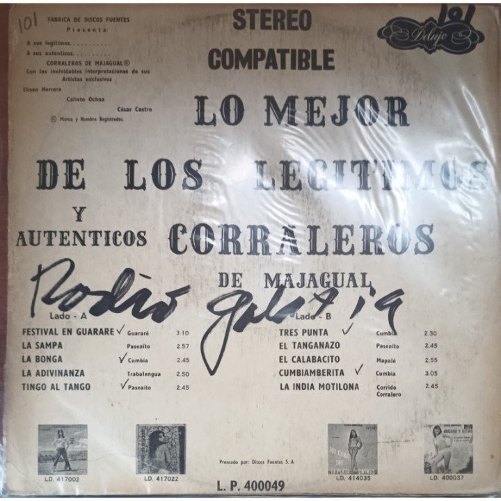 Los Corralejos de Majagual - Lo Mejor De Los Legitimos Caballeros reverso