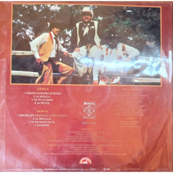 Conjunto Clasico - Llego La Ley reverso