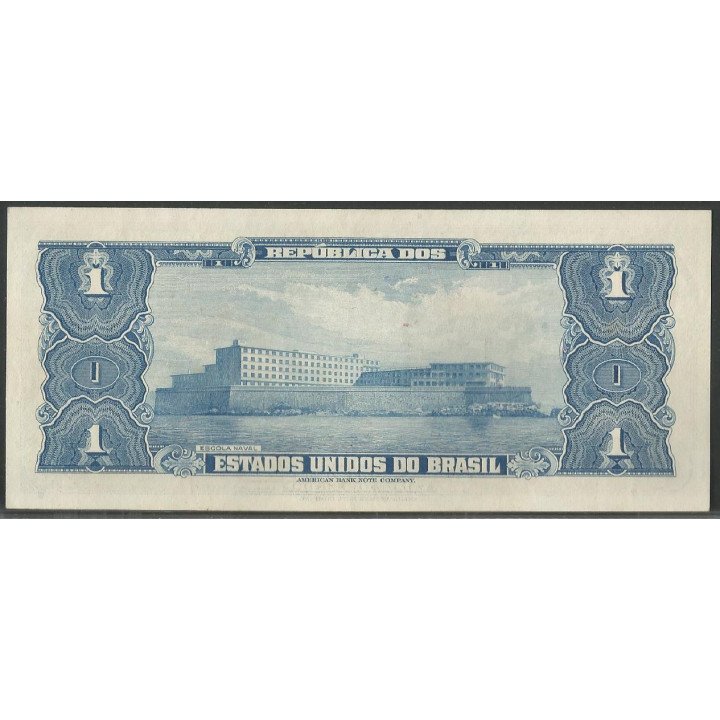 Brasil 1 Cruzeiro ND1954-8 Firma 6 P150d reverso