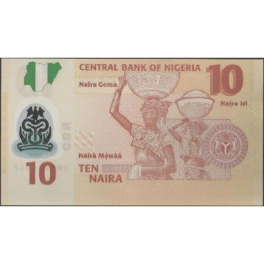 Nigeria, 10 Naira 2011 P39c
