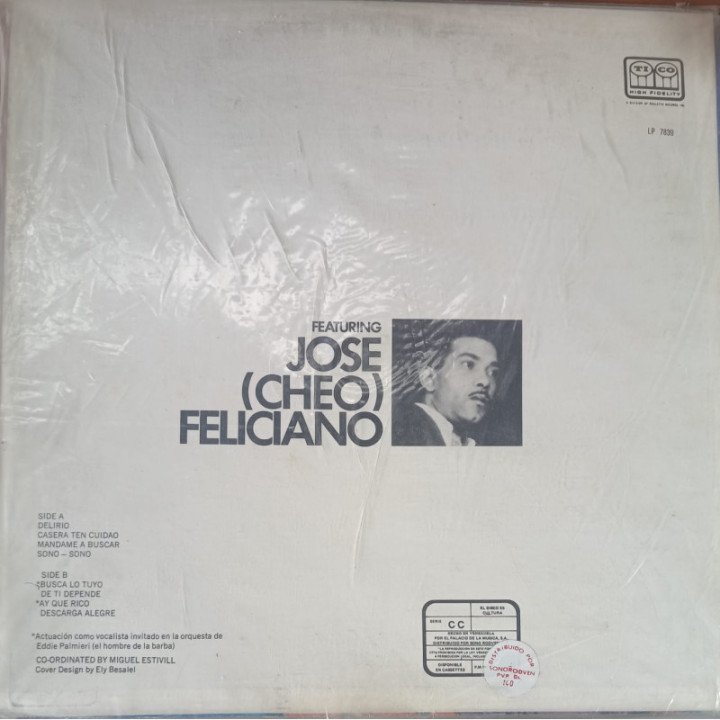 Cheo Feliciano - Jose Cheo Feliciano reverso