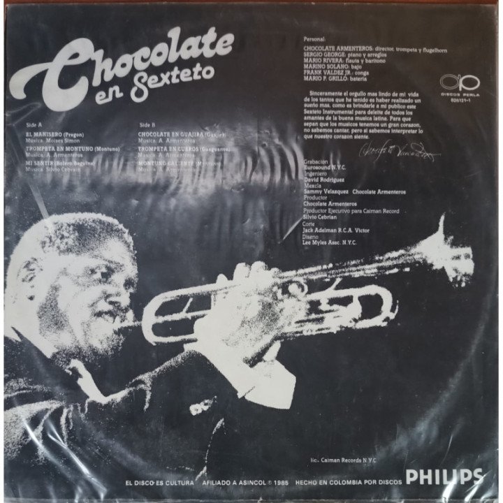 Monsieur Chocolate - Chocolate en Sexteto reverso