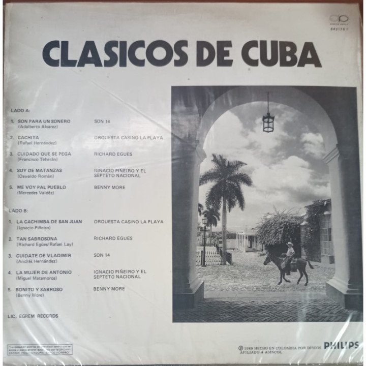 Clasicos De Cuba reverso