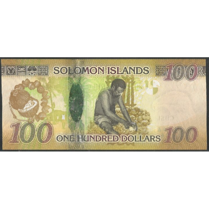 Islas Solomon 100 Dollars ND2015 P36a reverso