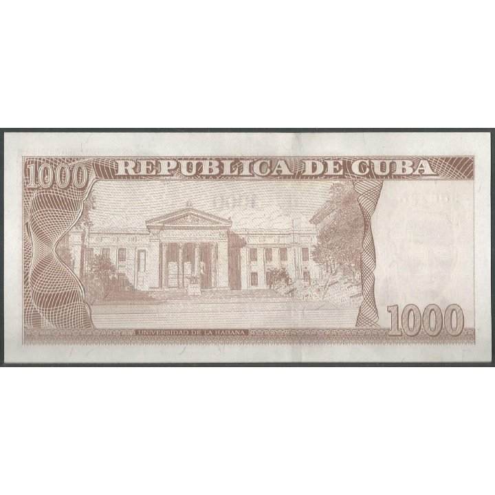 Cuba 1.000 Pesos 2022 P132c reverso