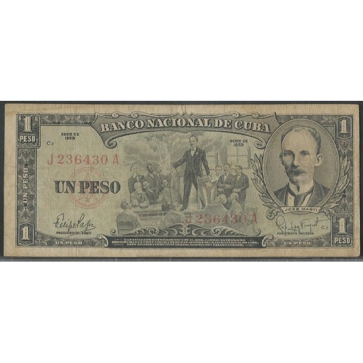 Cuba 1 Peso 1959 P90