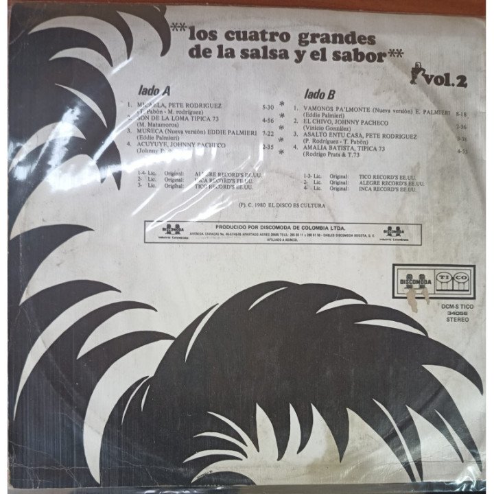 Los Cuatro Grandes de la Salsa y El Sabor reverso