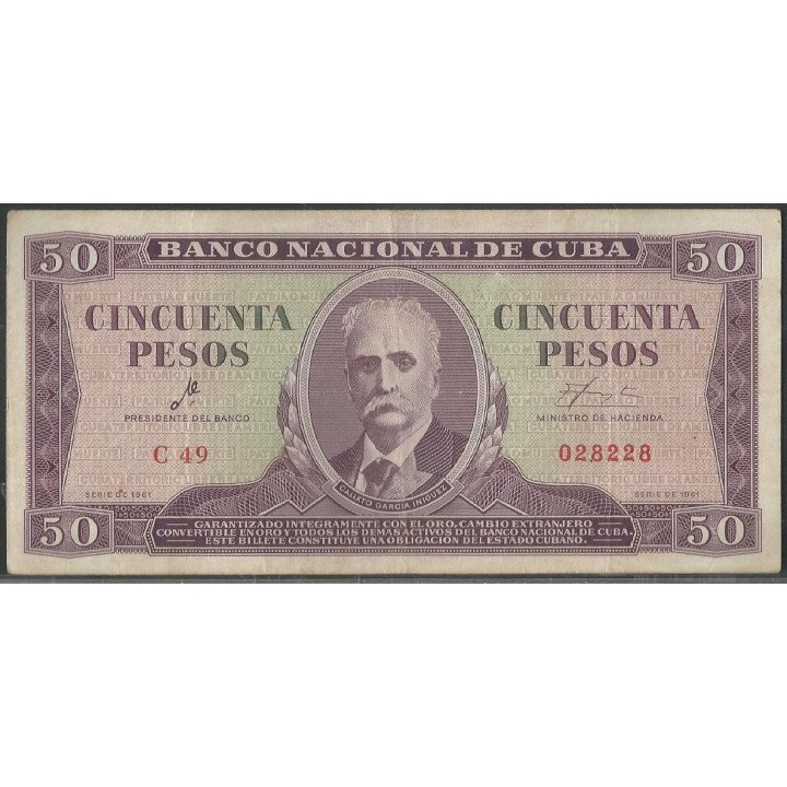 Cuba 50 Pesos 1961 Firma el "Che"P98a