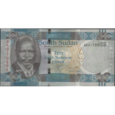 Sudan del Sur, 10 Pounds ND2011 P7