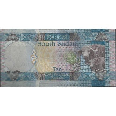 Sudan del Sur, 10 Pounds ND2011 P7