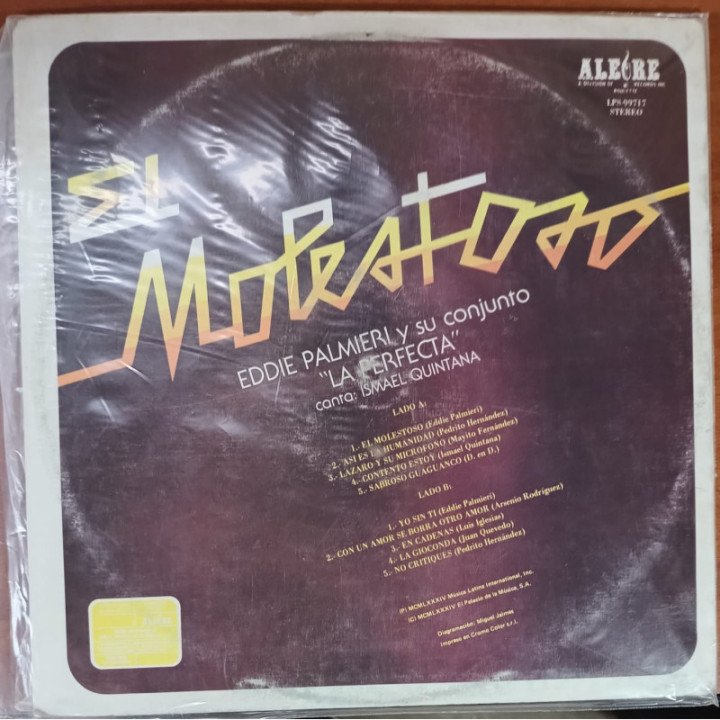 Eddie Palmieri - El Molestoso reverso