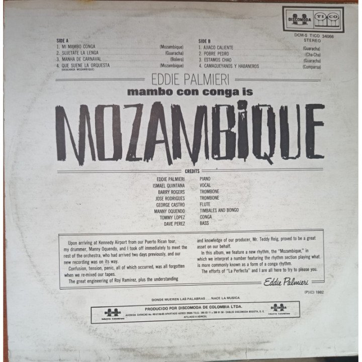 Eddie Palmieri - Maqmbo Conga is in Mozambique reverso