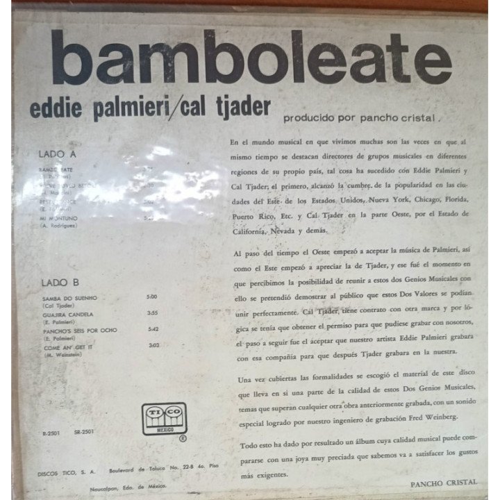 Cal Tjader y Eddie Palmieri - Bamboleate reverso