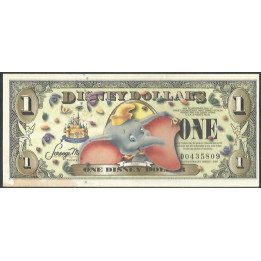 Disney 1 Dollar 2005 Dumbo 50° Aniversario - Manchas