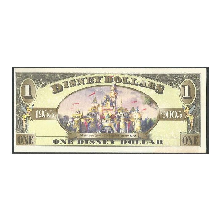 Disney 1 Dollar 2005 Dumbo 50° Aniversario - Manchas reverso