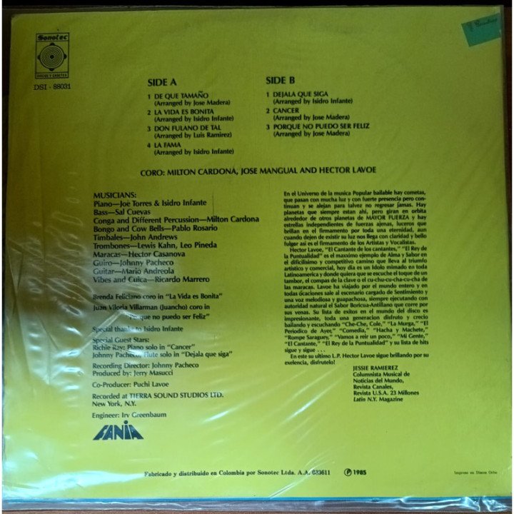 Hector Lavoe - Revento reverso