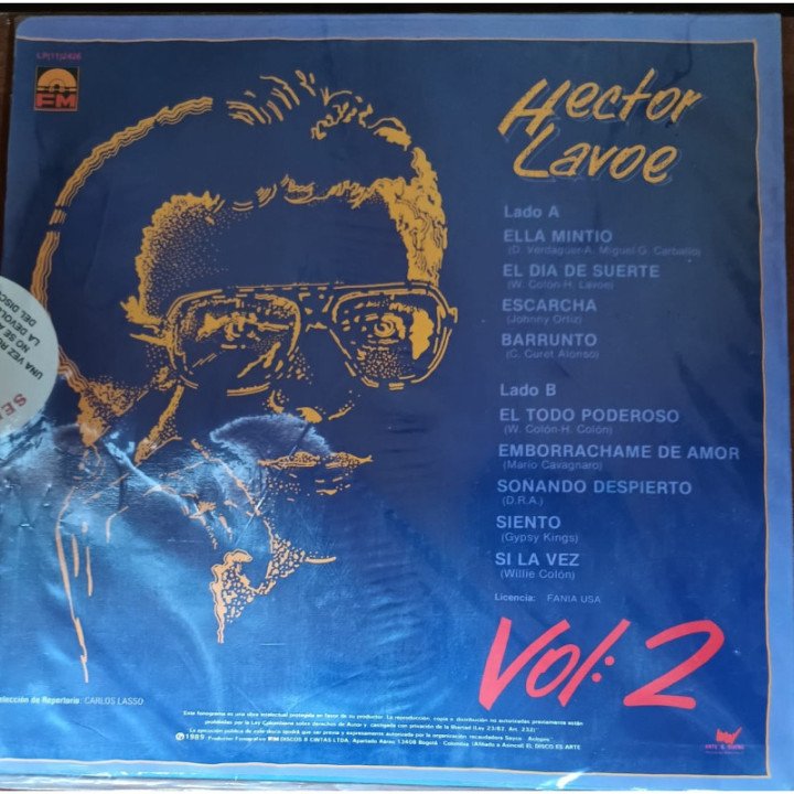 Hector Lavoe - Las Clases de Hector Lavoe Vol.2 reverso