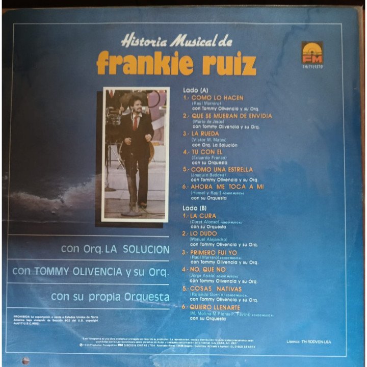 Frankie Ruiz - Mi Libertad reverso