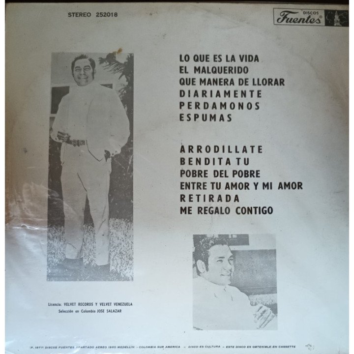 Felipe Pirela - Lo que es la vida! reverso