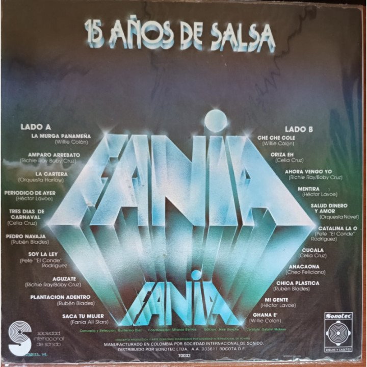 Fania - 15 Años de Salsa reverso