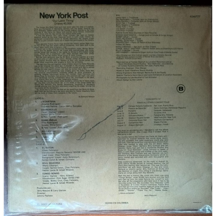 Fania All Stars - La Cartera soul- latino - rock reverso