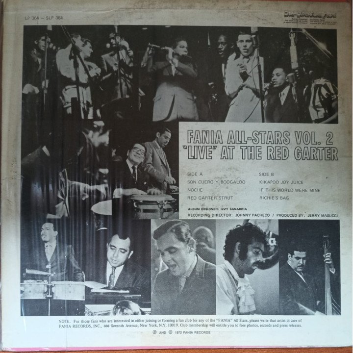 Fania All Stars - Fania Allstars Vol.2 reverso
