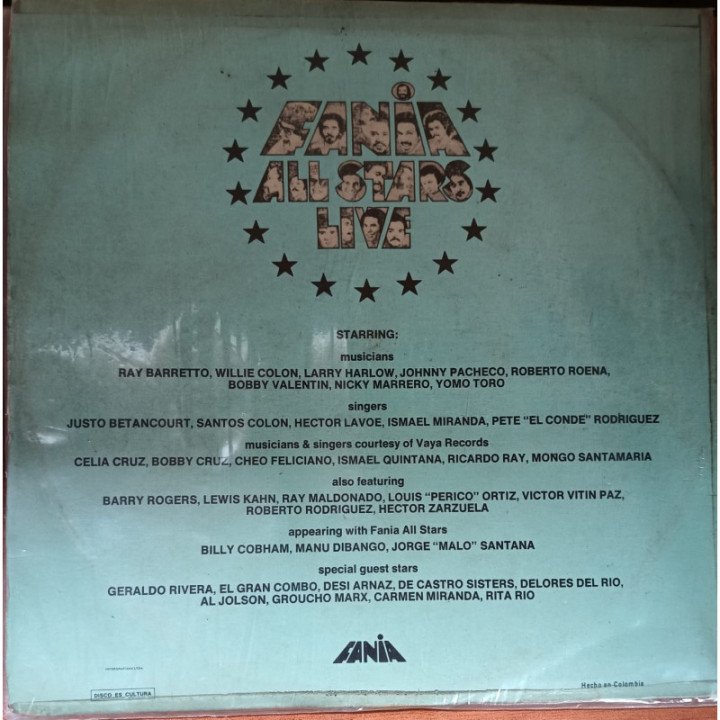 Fania All Stars - Salsa (2 Vinilos) reverso