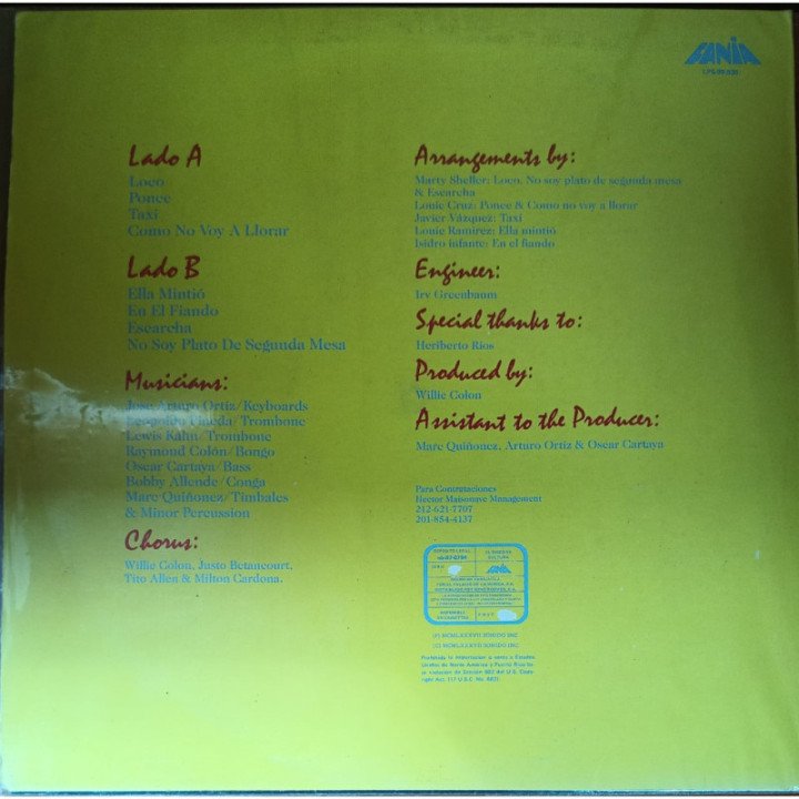 Hector Lavoe - Strickes Back reverso