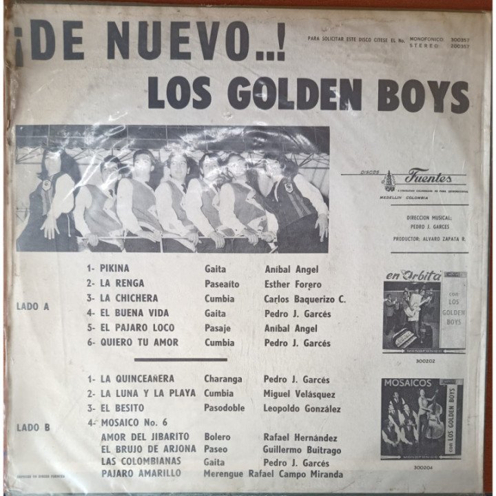 Los Golden Boys - ¡ De Nuevo..! reverso